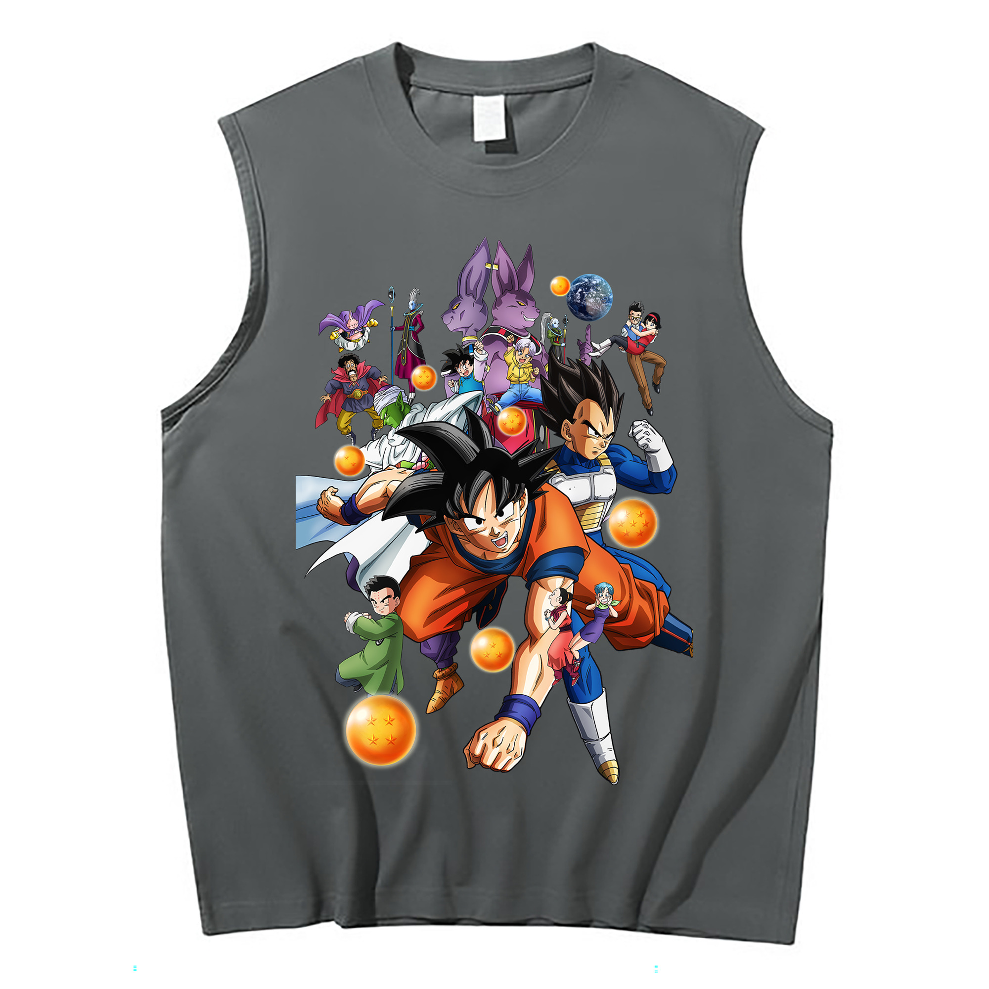 （画像用） ドラゴンボール DRAGON BALL コットン100％タンクトップ（フロントプリント）